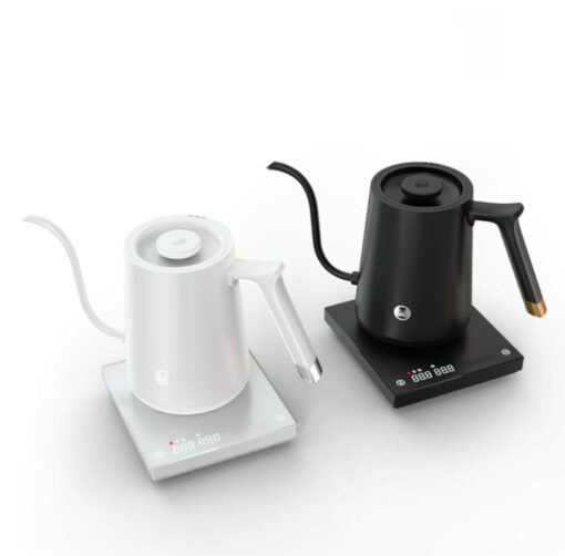 timemore electric gooseneck kettle white and black