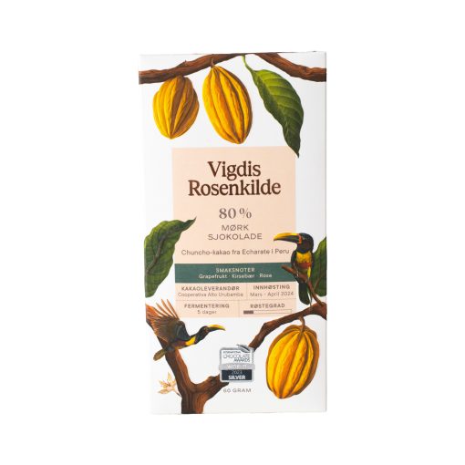 Vigdis Rosenkilde 80% Echarate Craft Chocolate Bar